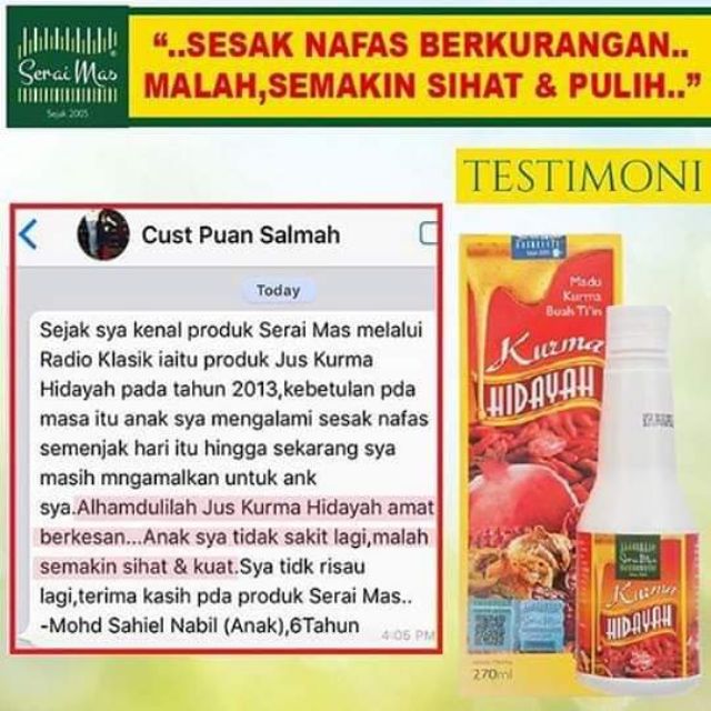 Jus Hidayah Serai Mas Best Buy Beauty Plaza